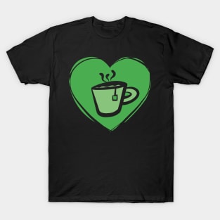 Green Heart Green Tea T-Shirt